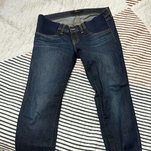 J Brand maternity Mama J dark vintage cropped jeans